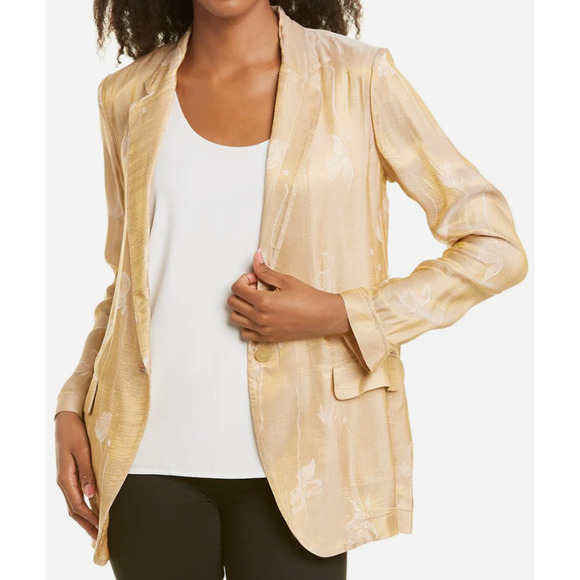 Forte Forte Jacket Atlantic Jacquard Duna Tan Womens Sz 0 NEW NWT N74 - Picture 1 of 2